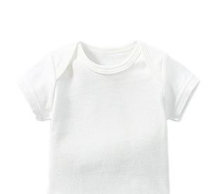Vente en gros 5pcs body blanc à manches courtes pour bébé barboteuse nouveau-né vêtements pour bébé one sie - Product Image 5