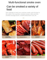 Machine à fumer électrique industrielle de qualité supérieure en acier inoxydable 304 de qualité alimentaire pour saucisses, viande de porc, bœuf, poulet et poisson
