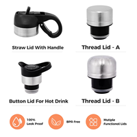 Bouteilles d'eau sportives en acier inoxydable 304 à double paroi isolées sous vide avec logo personnalisé 1000 ml
