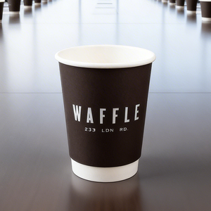 Vasos de papel para café de doble pared desechables, reciclables, OEM, ODM, con logo personalizado, de 16oz, 20oz, 22oz, para llevar. - Product Image 6