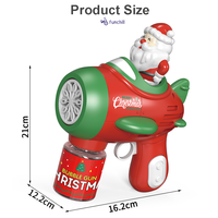 Père Noël automatique pistolet à bulles savon liquide noël Machine à bulles jouets à bulles pour cadeau de vacances