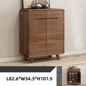 Zapatero Moderno de Madera Maciza para Sala de Estar y Dormitorio, Mueble de Almacenamiento Multiusos, Ecológico y Duradero - Product Image 2