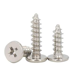 निकल-प्लेटेड और कठोर ए पतली सपाट सिर क्रॉस-स्लॉट स्व-टैपिंग शिकंजा, लोहे के नाखून, इलेक्ट्रॉनिक छोटे - Product Image 5