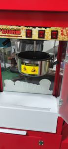 التجارية الدائمة سينما الشارع استخدام آلة صنع الفشار مع عربة سقف/شقة أعلى ماكينة إعداد الفشار مع عجلة حامل - Product Image 5