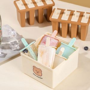 Moule à glaçons en silicone de qualité alimentaire avec couvercle, congélation rapide, facile à démouler, outil de fabrication de glaçons maison pour la maison - Product Image 2