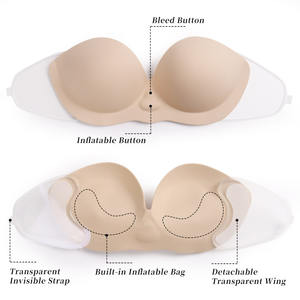 XB171 Soutien-gorge gonflable réutilisable sans bretelles et sans dos pour petites poitrines, effet push-up instantané - Product Image 2