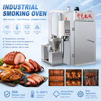 Four à fumage industriel automatique pour la transformation de saucisses, de jambon et de bacon
