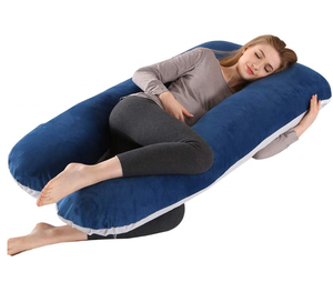 Oreiller <span class=keywords><strong>de</strong></span> maternité complet en forme <span class=keywords><strong>de</strong></span> U, pour femmes enceintes, avec housse lavable, Premium - Product Image 1