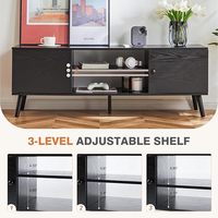 Meuble TV Européen Moderne pour Téléviseurs 55-59 Pouces en MDF, Rangement Salon Salle à Manger, Taille Personnalisable, Couleur Personnalisable, Facile à Nettoyer, Hôtel
