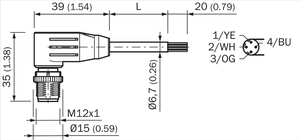 Conectores y Cables SICK 2106175 YN2D24-050PN1XLEAX de Venta Caliente, Bus de Campo Ethernet Industrial YN2D24-050PN1XLEAX SICK 2106175 Y - Product Image 2