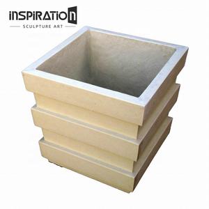 Decoración de sensación de <span class=keywords><strong>piedra</strong></span> de imitación rústica, jardinera de jardín, <span class=keywords><strong>jardineras</strong></span> de <span class=keywords><strong>piedra</strong></span> fundida antiguas gigantes - Product Image 5