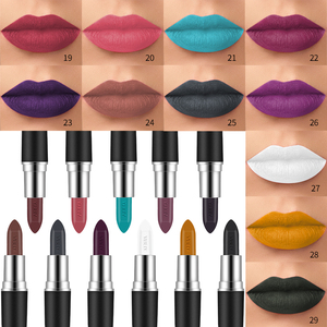 Hot Selling 29 Colors Black <strong>Lipstick</strong> Vegan <strong>Organic</strong> Waterproof Long Lasting Makeup Private Label Cream Nude Velvet Matte <strong>Lipstick</strong> - Product Image 5