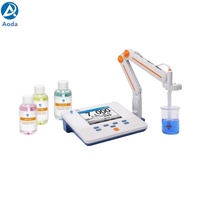 pH-mètre numérique portable de table industriel Aoda PH400F, en plastique, étanche IP54, précision 0,001 pH, écran tactile LCD 5,7 pouces