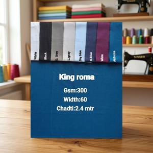Tissu Premium King Roma 300 GSM, lourd, 60 pouces de large, matériau textile pour vêtements et mode - Product Image 3