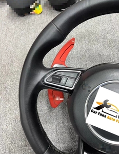 Volant sport en cuir PU et alliage d'aluminium d'origine pour <span class=keywords><strong>Audi</strong></span> <span class=keywords><strong>RS</strong></span> A1 <span class=keywords><strong>A3</strong></span> A4L, 3/4 branches, modifié et amélioré - Product Image 3