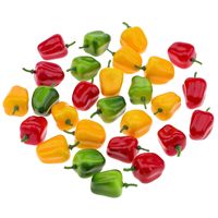 Kunstmatige mini paprika, levensechte simulatie paprika, nep paprika decoratie voor huis, keuken, kast, feest, bruiloft
