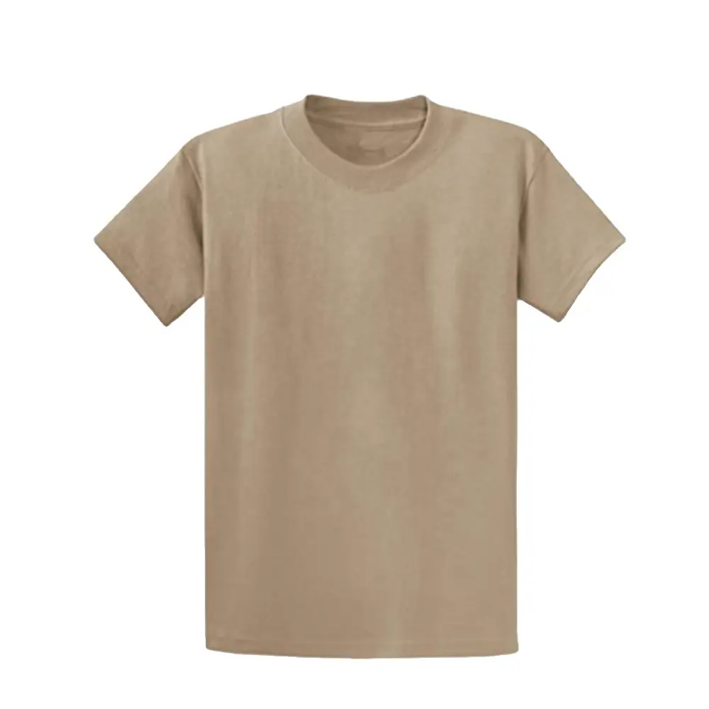 China XinXing 100% Cotton Brown Khaki Color Short Sleeve Camouflage Tactical T-Shirt