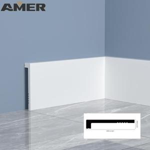 Plinthe murale en polystyrène blanc apprêté <span class=keywords><strong>PS</strong></span>, moulure de plinthe en PVC, vente en gros usine Amer - Product Image 3