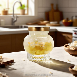 Gran oferta, tarro de Nido de Pájaro comestible, tarros de miel de cristal decorativos de 100ml, tarros de cristal de caviar para mermelada de miel, contenedor de vidrio para alimentos con tapas - Product Image 5