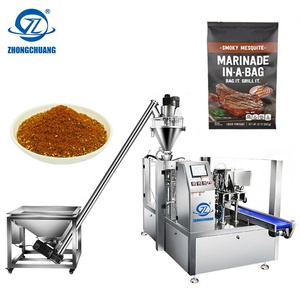 Máquina Automática Rotativa para Envasar Especias y Condimentos en Bolsas Preformadas Doypack, para <span class=keywords><strong>Polvo</strong></span> de Pimienta BBQ - Product Image 1