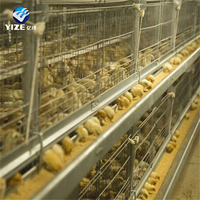 Batterie utilisée par volaille Système de cage pour animaux Ensembles complets Cage pour poussins