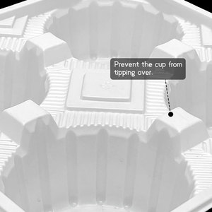 ถาดใส่เครื่องดื่มพลาสติกแบบใช้แล้วทิ้ง4ถ้วยถาดใส่ถ้วยกาแฟ - Product Image 3