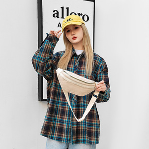 Bolso Bandolera Casual Coreano <span class=keywords><strong>de</strong></span> Pana <span class=keywords><strong>para</strong></span> Mujer, Regalo Promocional <span class=keywords><strong>de</strong></span> Moda, Riñonera Vintage <span class=keywords><strong>de</strong></span> Pana, Bolso Deportivo <span class=keywords><strong>de</strong></span> Hombro y Cintura - Product Image 2