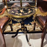 Fauteuil de salon avec table d'angle Alexander