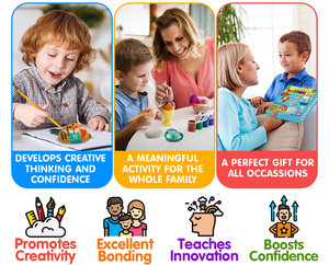 Hot-Sale 2022 Rock Painting DIy Kids Kit Gießen Kunst und Handwerk Zeichnung Pädagogische Flat Rock Stone Art Fluid Painting Spielzeug Set - Product Image 2