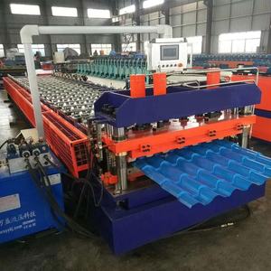 Afrika Markt Romantile-Typ Daachziegelmaschine Farbe Stahl Metall glasierte Fliesenrolle Formmaschine - Product Image 2