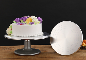 Bán buôn Hợp Kim Nhôm 9 12 <span class=keywords><strong>14</strong></span> inch bánh đứng Chất lượng cao bánh công cụ nướng bánh bàn xoay cho món tráng miệng hiển thị - Product Image 6