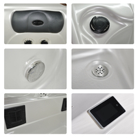 Piscine extérieure autoportante Massage bain à remous Spa Jet d'air Whirlpool Massage Spa baignoire acrylique pour 3 adultes