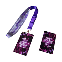 Personal de eventos de negocios de alta calidad Backstage pasa la insignia de nombre de PVC con tarjeta de cordón de nailon tejido con logotipo personalizado