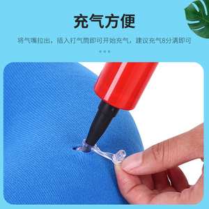 Anti Bedsore Air Cushion Round Inflatable Seat <b>Pad</b> <b>For</b> Elderly Wheelchair Use Blue - Product Image 4