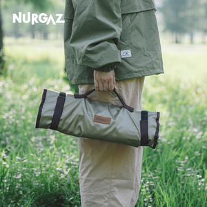 Bolsa para clavijas de tienda de campaña NURGAZ con clavijas y martillo para tiendas de campaña y lonas, 20 cm, 30 cm, 40 cm, estuche de almacenamiento de nailon - Product Image 4