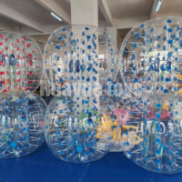 HUAYUE Extérieur 1.2m/1.5m PVC Bulle Football Interactif Transparent Gonflable Corps Boule Pare-chocs