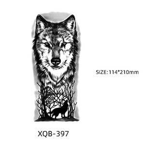 Adesivi per tatuaggio a braccio intero piccoli tatuaggi <span class=keywords><strong>di</strong></span> tigre e leone grandi modelli <span class=keywords><strong>di</strong></span> animali adesivi impermeabili per tatuaggio con braccio floreale - Product Image 4