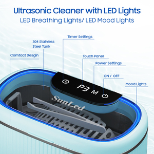 <span class=keywords><strong>Nettoyeur</strong></span> de prothèses dentaires Sunled, machine de nettoyage par ultrasons, portable, petit, mini, <span class=keywords><strong>nettoyeur</strong></span> ultrasonique pour prothèses dentaires - Product Image 3