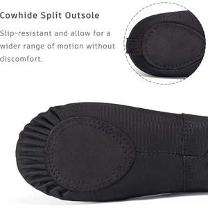 รองเท้าบัลเลต์ผ้าใบพื้นแบน Dynadans สำหรับเด็กหญิงและผู้หญิง - Product Image 4