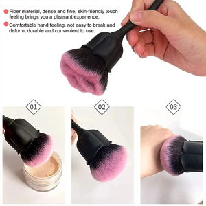 Rose-shaped Soft <b>Brush</b> for Manicure Nail Art Dust <b>Brush</b> Nail Dust <b>Brush</b> Gel Polish Dust Cleaning Nail <b>Brushes</b> Tool Nail Supplies - Product Image 6