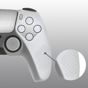 For PS5 <b>Controller</b> Rubber Cover - Glow in Dark-Green Enhanced Bumpy <b>Grip</b> Protection - Product Image 4