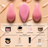 JLY Blender en silicone/éponge à oreilles de lapin personnalisé et protégé par un brevet pour les marques