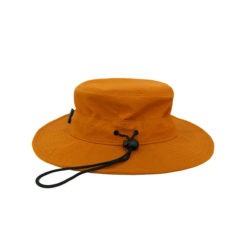 Mùa Hè Mặt Trời Bảo Vệ Câu Cá Ngoài Trời Dây Kéo Tùy Chỉnh Xô Hat Thêu Logo Unisex Ngư Dân Hat