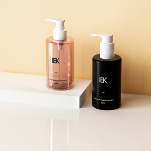 Bán Buôn 250Ml Biểu Tượng Tùy Chỉnh Màu Hồng Nhựa Dầu Gội Đầu Và Điều Hòa Kem Dưỡng Da Mực Chăm sóc Da Chất Tẩy Rửa Dầu Chai <span class=keywords><strong>Container</strong></span> Bộ - Product Image 3