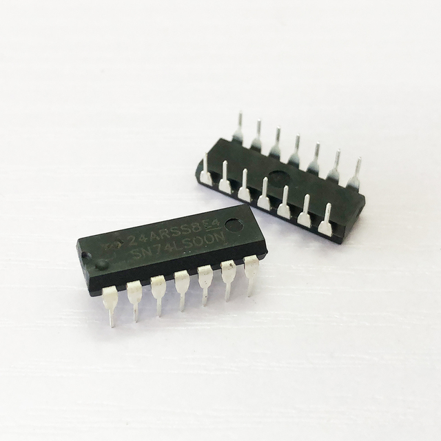 SN74LS00N DIP-14 Logic IC Through Hole Integrated Circuit ICs Quadruple 2-Input Positive-NAND Gates Logic IC SN74LS00N
