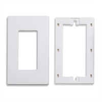Plaque murale décorative standard américaine 1, 2, 3 ou 4 modules pour prise GFCI, prise USB ou interrupteur d'éclairage