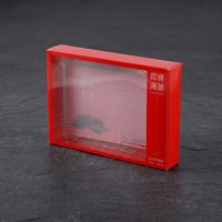 Boîtes en plastique PVC transparent givré personnalisables avec impression numérique artisanale, épaisseur 0,025, pour cosmétiques et produits de santé
