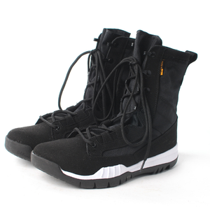 Bottes de désert en daim noir légères TSB1102, nouvelle collection mode, pour le sport et les activités de plein air, avec bordure blanche sur la semelle extérieure - Product Image 1