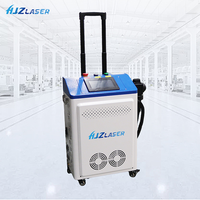 Nouvelle machine de nettoyage laser à impulsions professionnelle portable 500W JPT&GZ, pistolet de décapage de graffitis, acier inoxydable, bois, décapage de la rouille, air compris