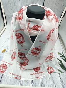 Красный и белый греческий шарф с надписью DST 13 Бесконечность шарф DST шарф Дельта sigthet Вдохновленный подарок для женского общества - Product Image 6